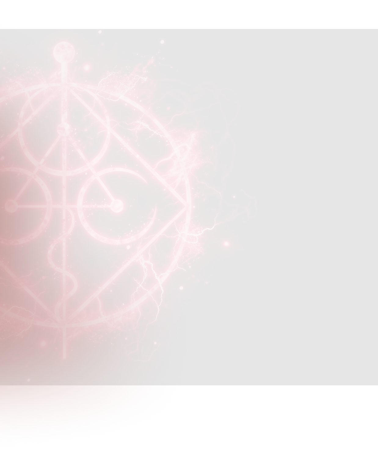 Sigilo mágico no background da página